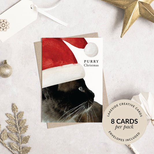 Purry Cat Christmas Card Pack