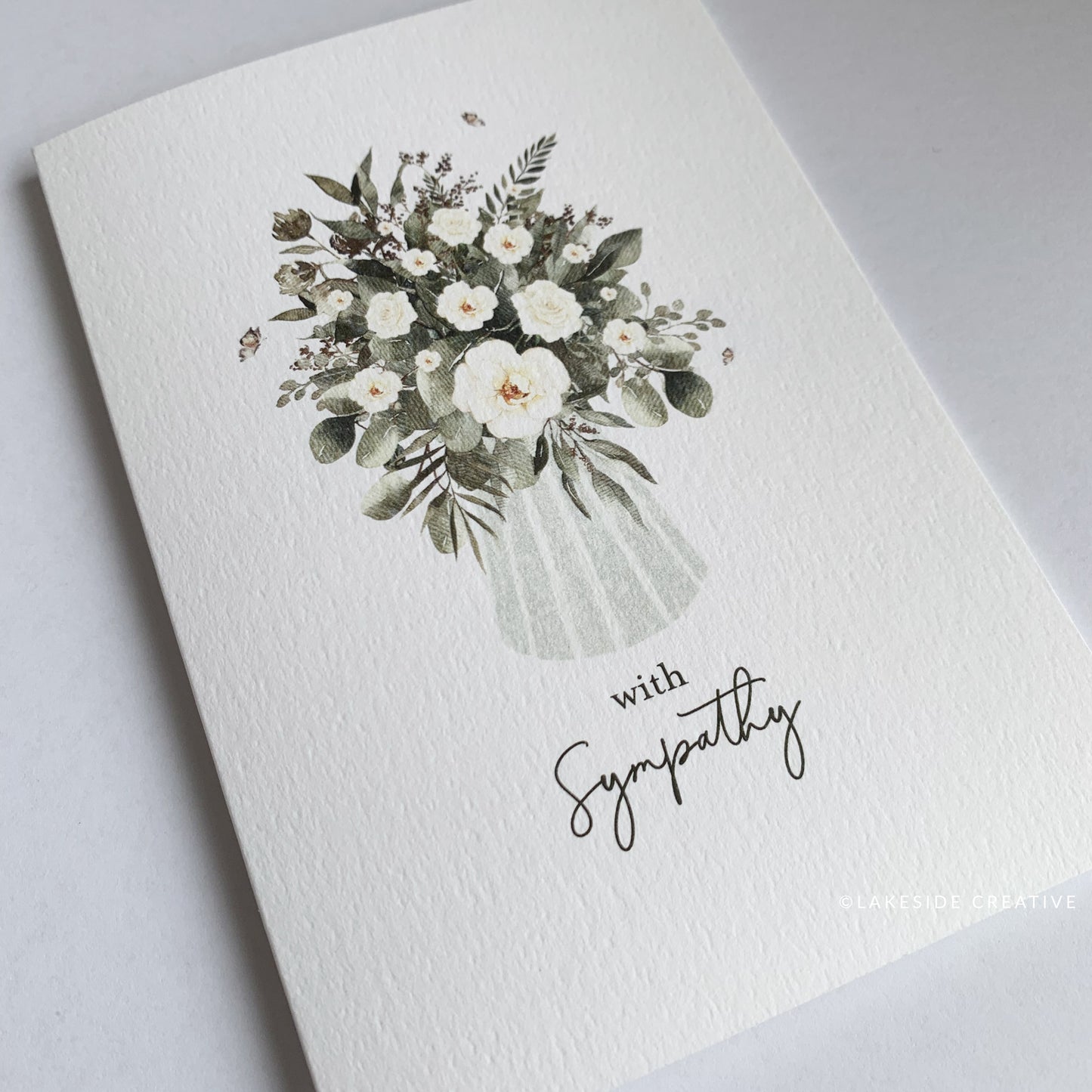 Sympathy Card, With Sympathy Card, Condolence Card