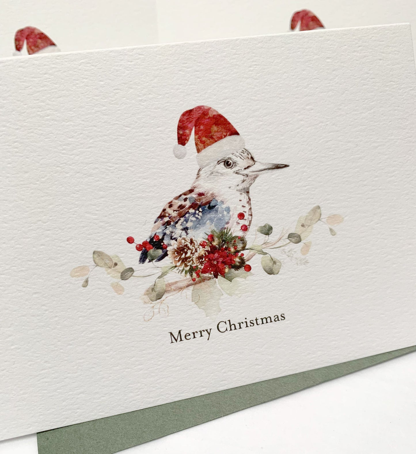 Australian Kookaburra Christmas Card, Luxury