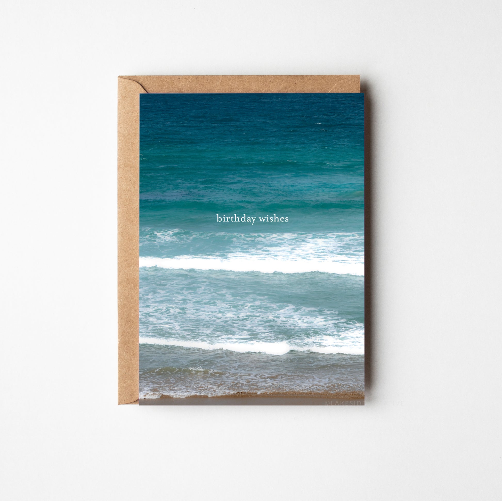 beach ocean birthday card