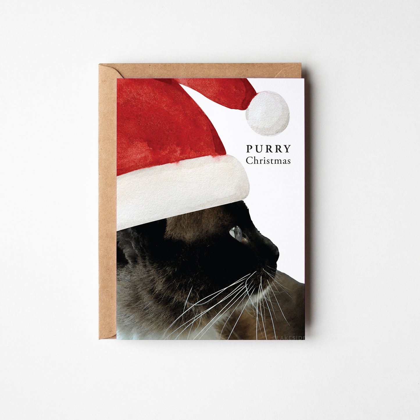 Purry Cat Christmas Card