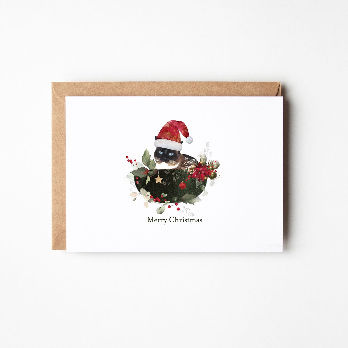 Cat Christmas Card