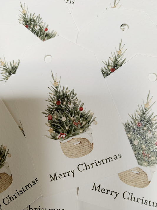 Christmas Tree Gift Tags - Pack of 12