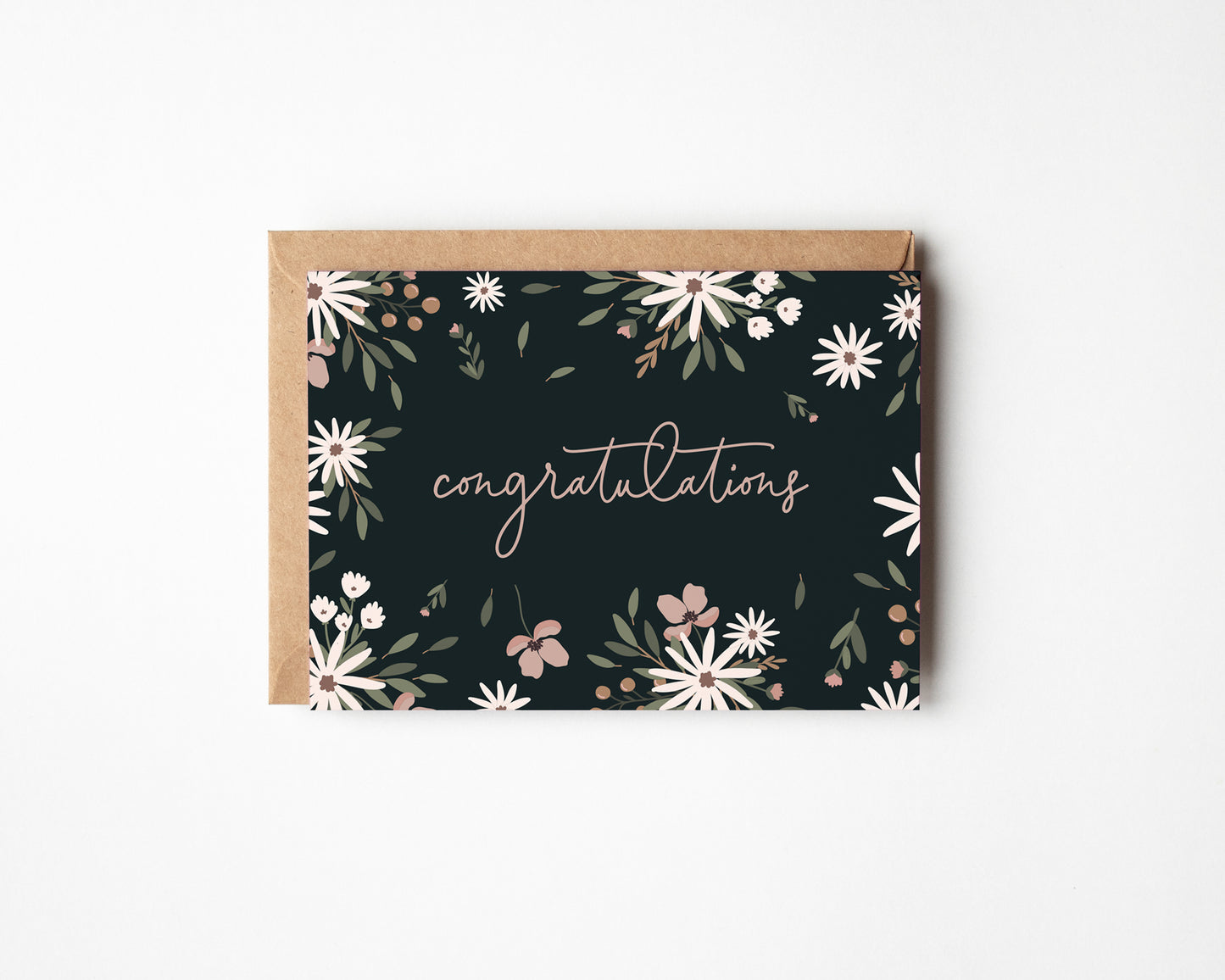 Congratulations Wild Flower Card