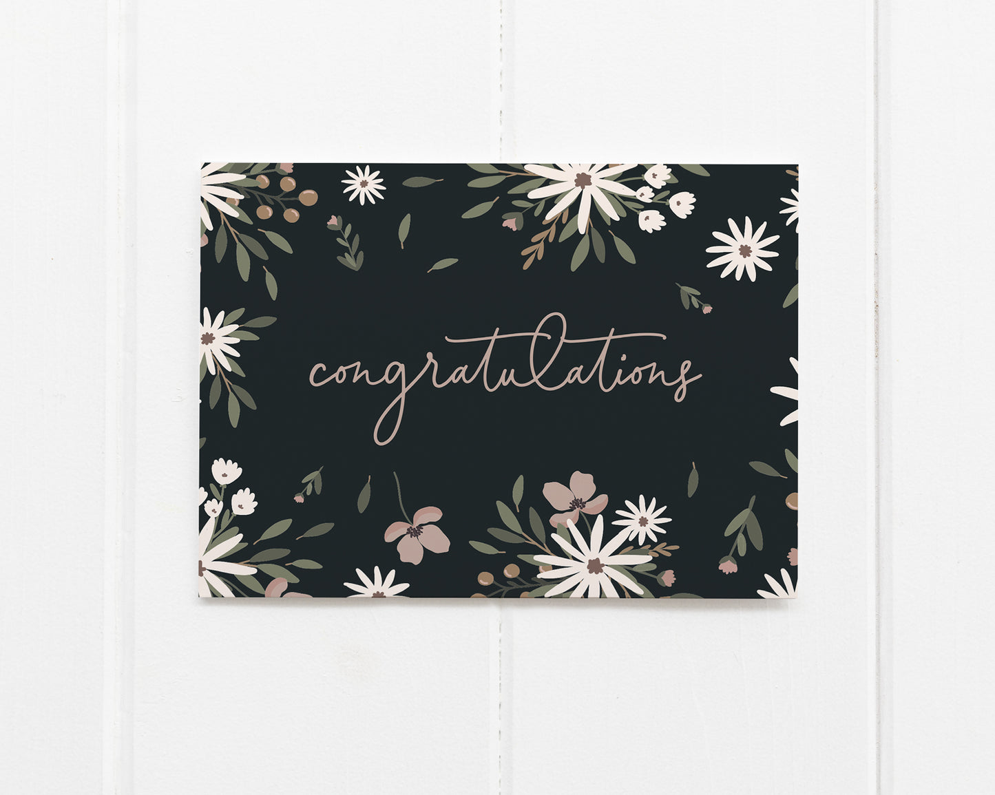 Congratulations Wild Flower Card