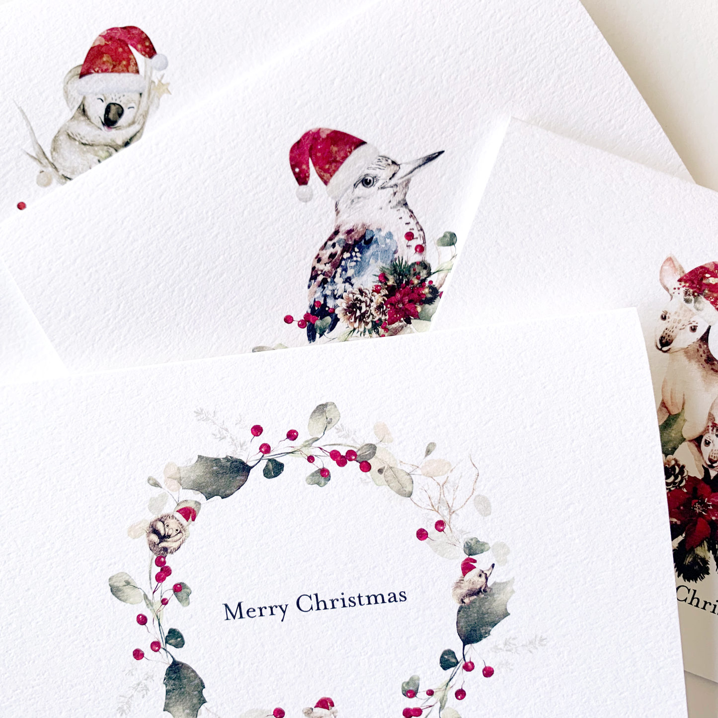 corporate christmas cards australia australian animals
