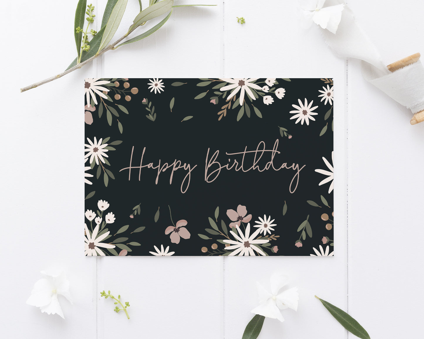 Happy Birthday Flower Card