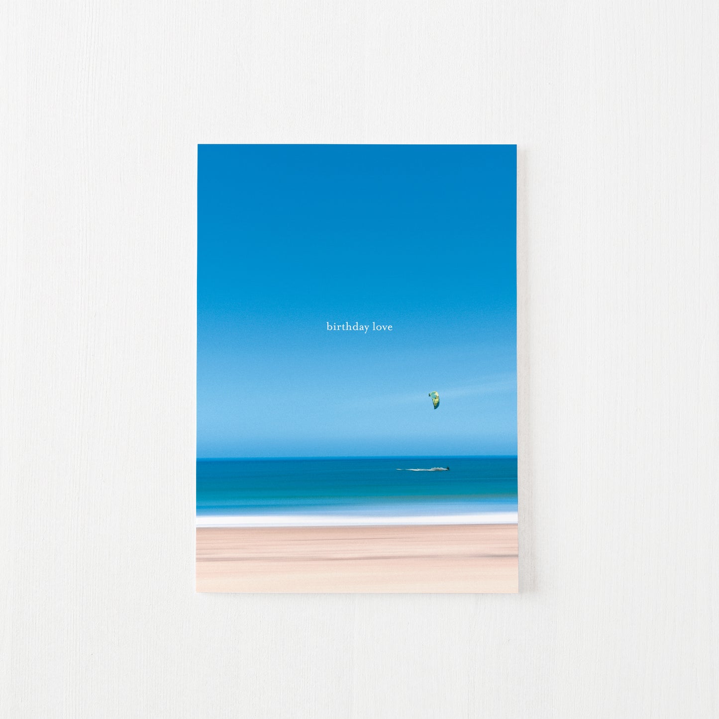 Kite Surfer Beach Birthday Card