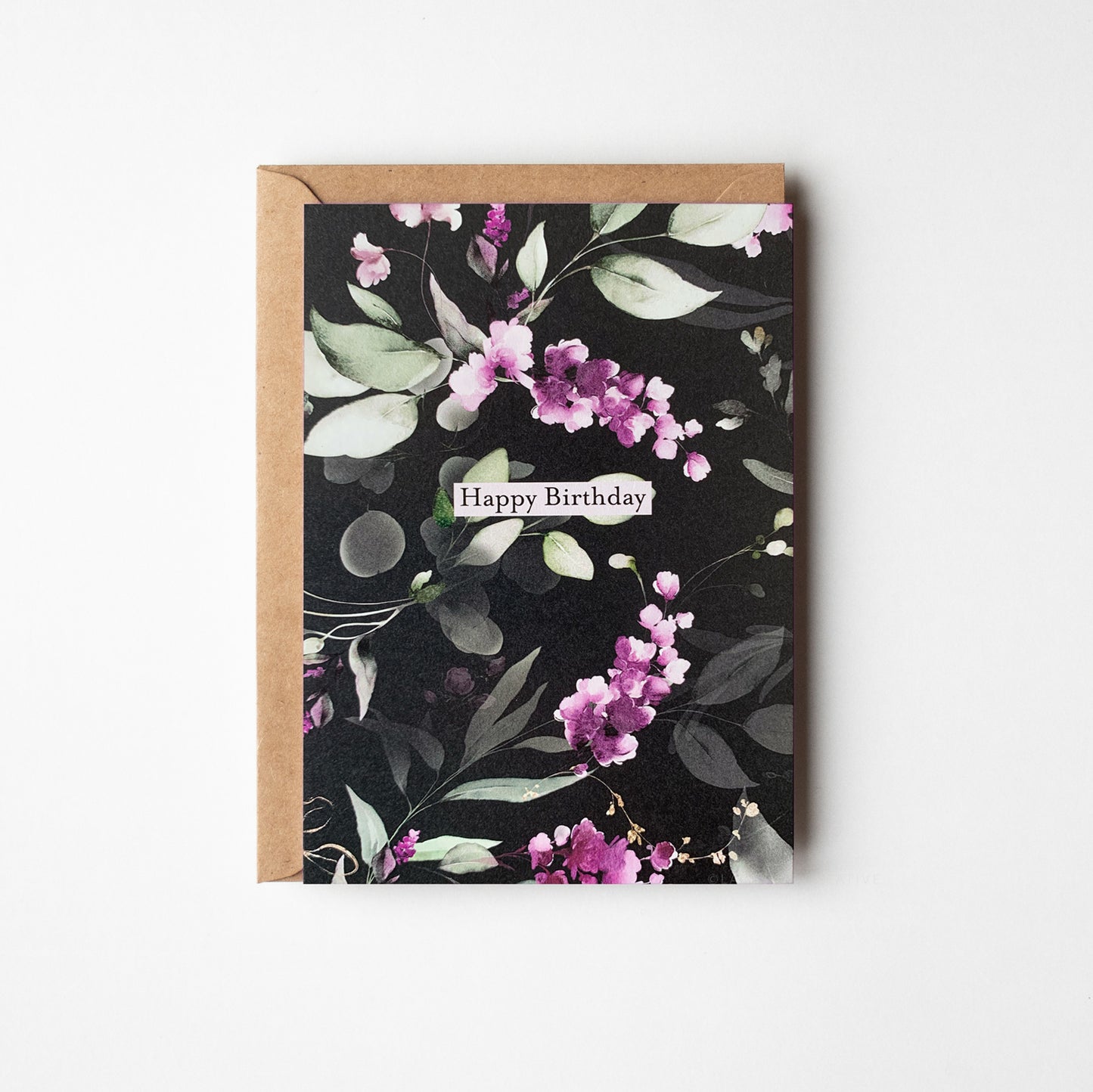 Lavender Flowers Birthday Card