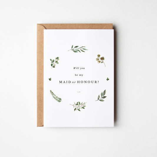 maid of honour card, maid of honour gift, maid of honour proposals, card for maid of honour