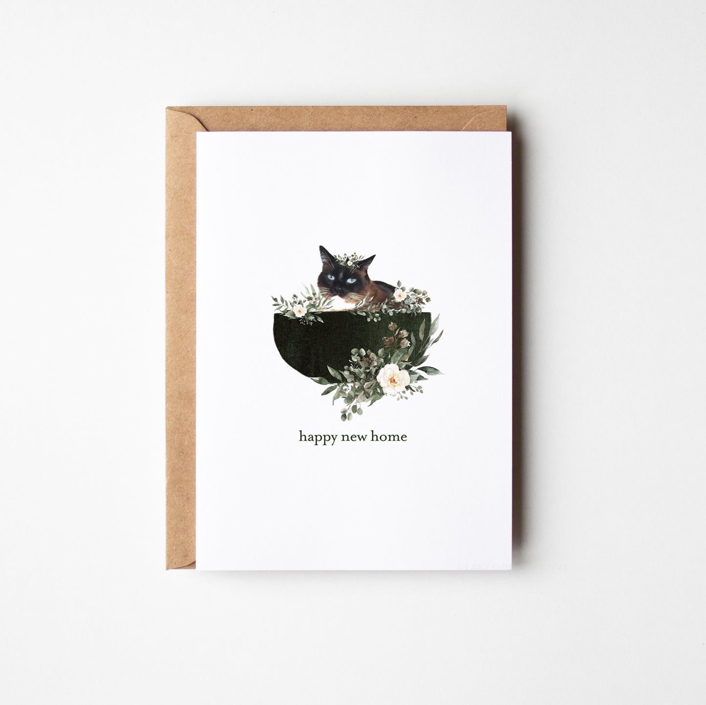 Cat New Home Card