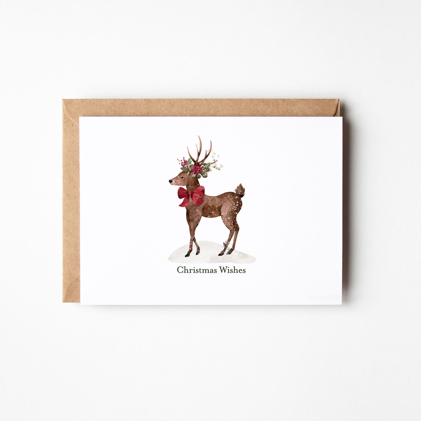 Premium Reindeer Christmas Card