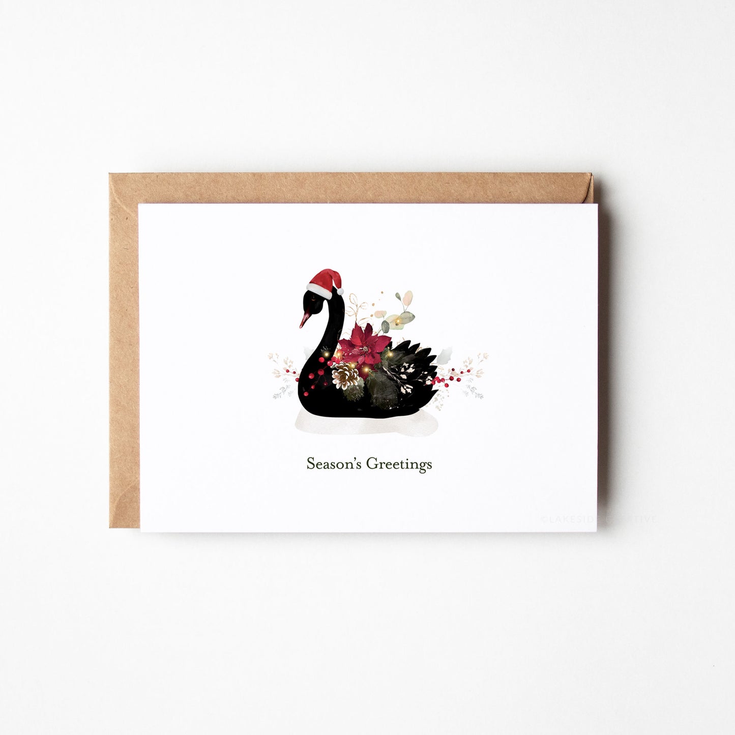 Swan Christmas Card