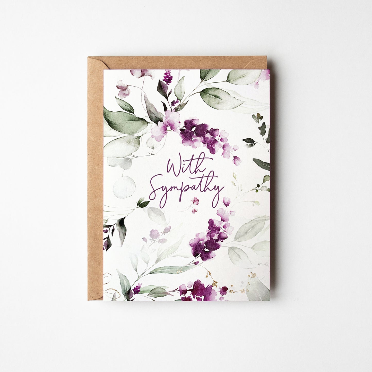 Lavender Sympathy Card