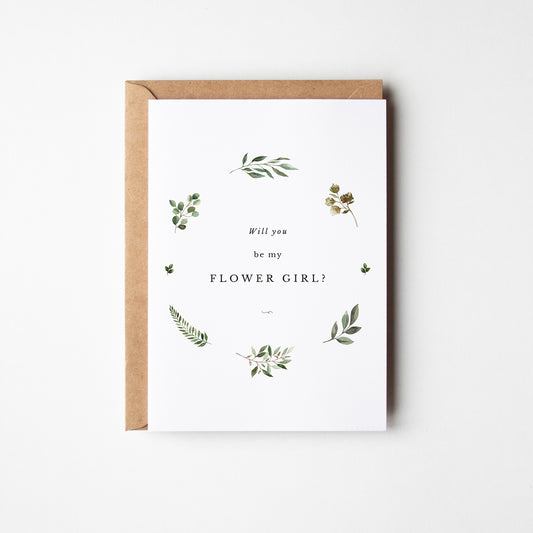 Will You Be My Flower Girl Card, Bridal Party Cards